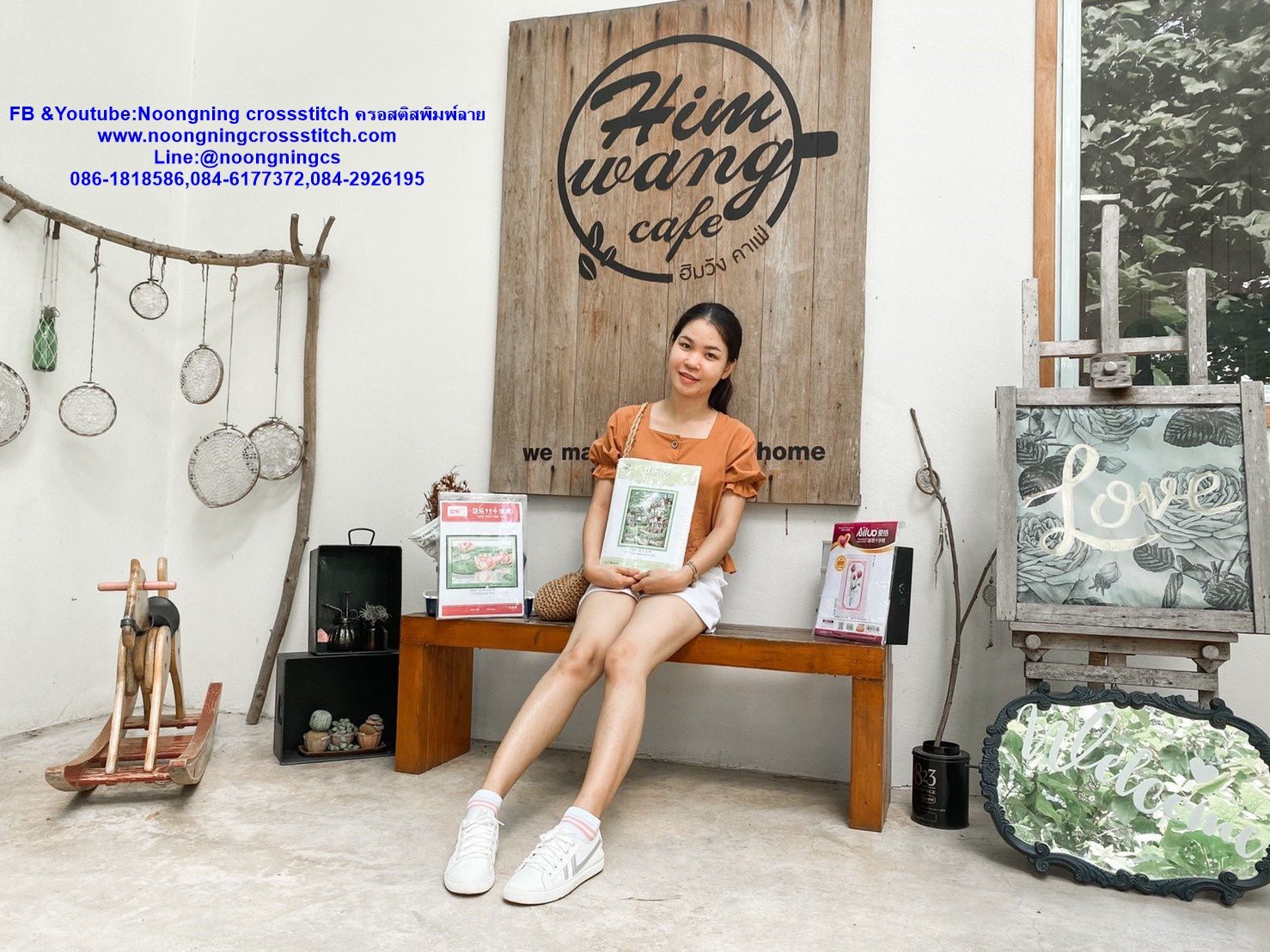 ไฉ่ชิ้งเอี้ย ชุดปักครอสติส พิมพ์ลาย ครอสติสจีน งานฝีมือทำที่บ้าน DIY