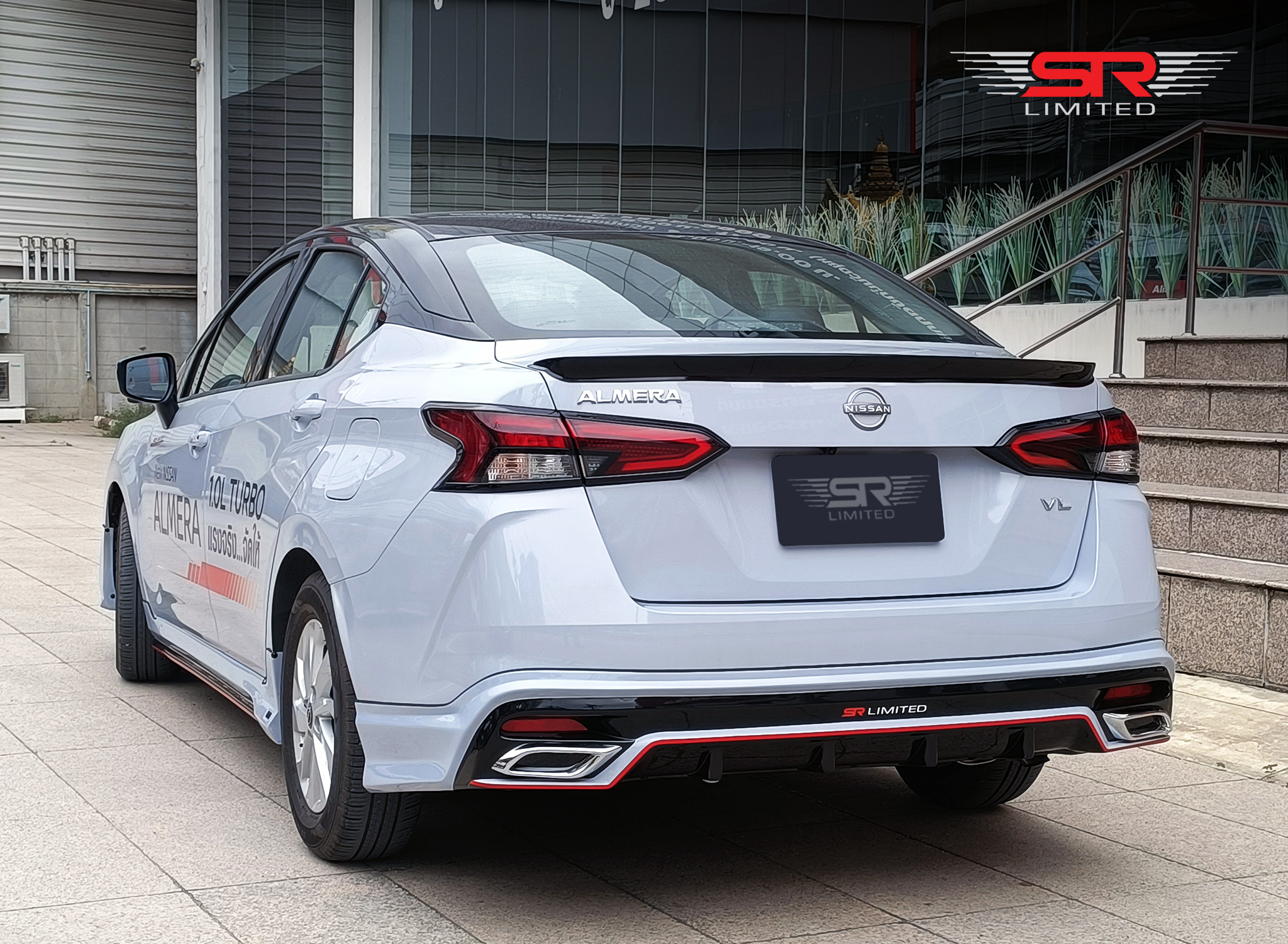 ชุดแต่งรถ สเกิร์ต-สปอยเลอร์ All New Almera 2023 Turbo ทรง SR-Limited By OSR