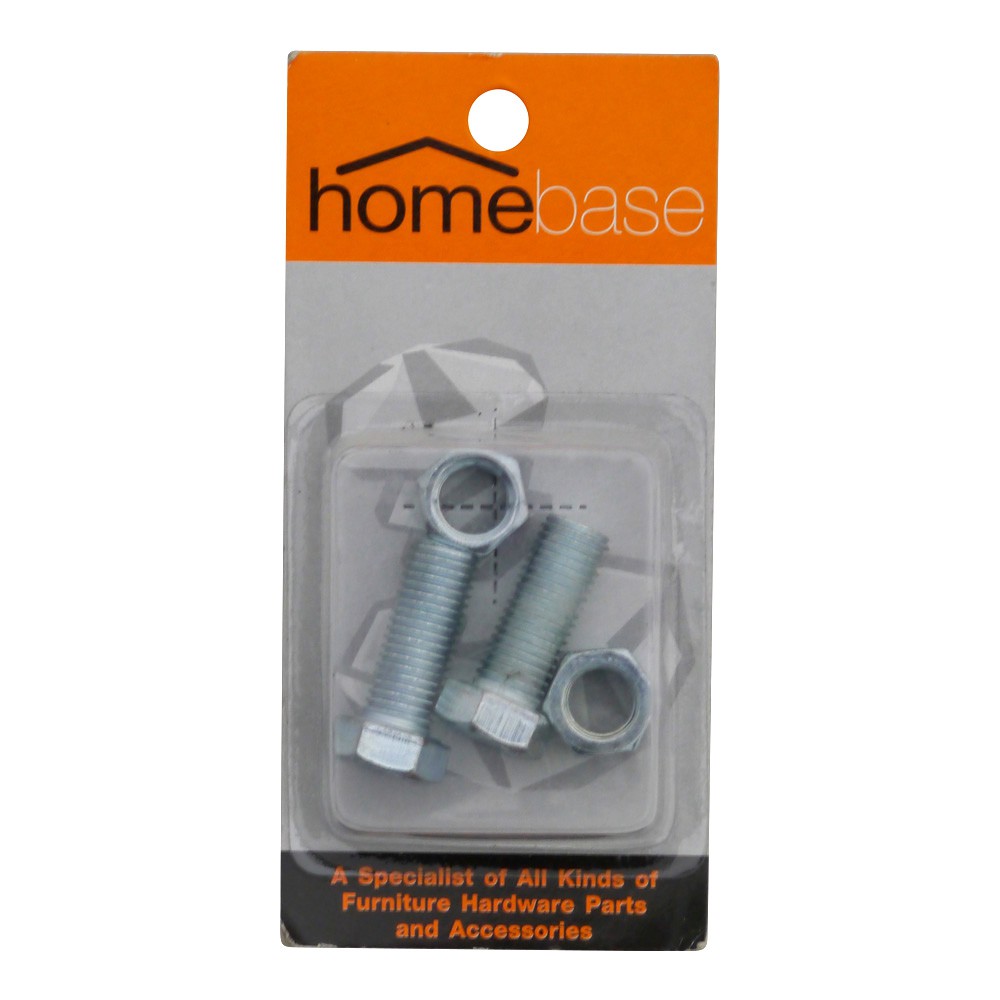 สกรูหัวหกเหลี่ยมน็อต 12X30 MM 2ชุดอุปกรณ์ยึดติดสกรู, น๊อตและแหวน