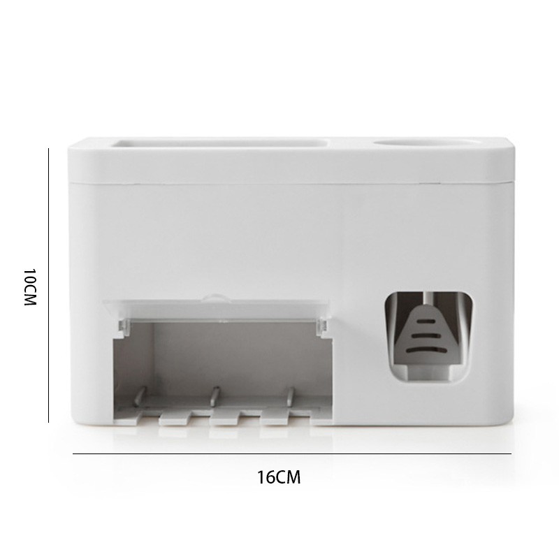 Bring2Home ที่บีบยาสีฟัน อัตโนมัติ ช่วยลดการสิ้นเปลืองยาสีฟัน ติดกับกระจกห้องน้ำหรือผนังจะช่วยประหยัดพื้นที่ มี 2 แบบ