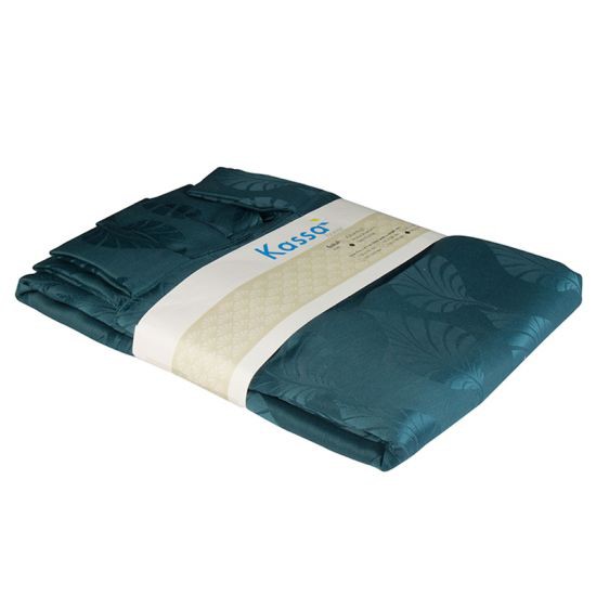 KASSA HOME ผ้าม่านหูกระเช้า หน้าต่างกันแสงแดด รุ่น GOURAMI ขนาด 140 x 160 ซม. สีเขียว ดีไซน์เรียบหรู