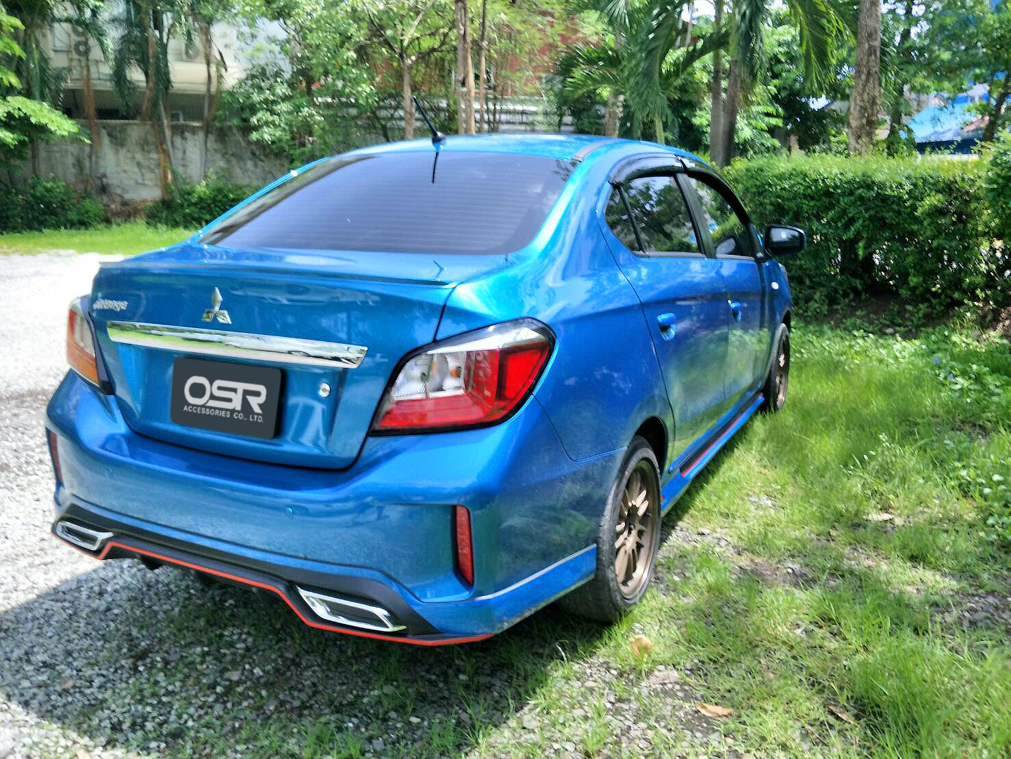 ชุดแต่งรถ สเกิร์ต-สปอยเลอร์ New Mitsubishi Attrage 2020 ทรง SR-Limited By OSR