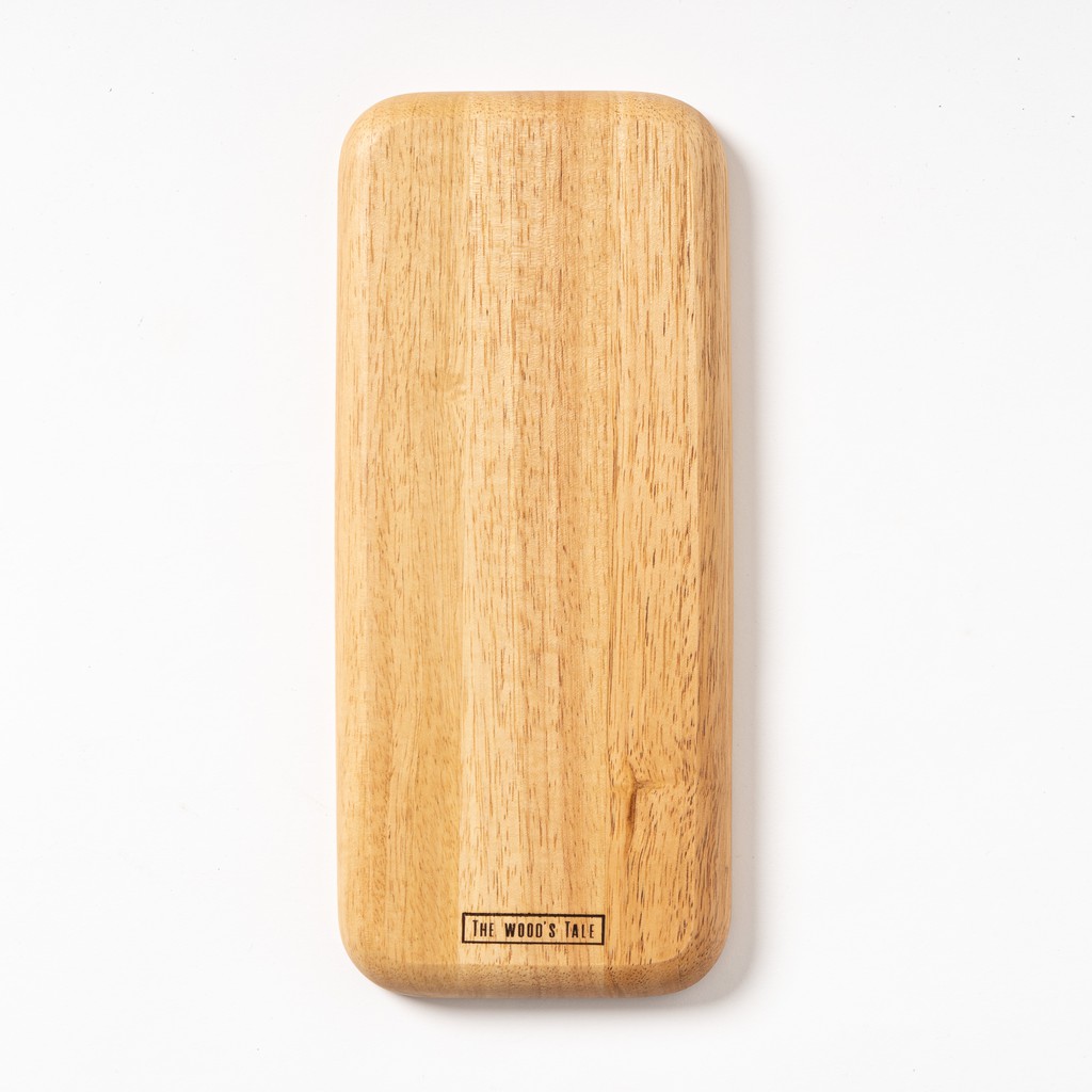 The Wood's Tale จานไม้ ถาดไม้ ทรงสี่เหลี่ยมผืนผ้ายาว LONG RECTANGLE PLATE จากไม้แท้ธรรมชาติ มีให้เลือก 2 สี