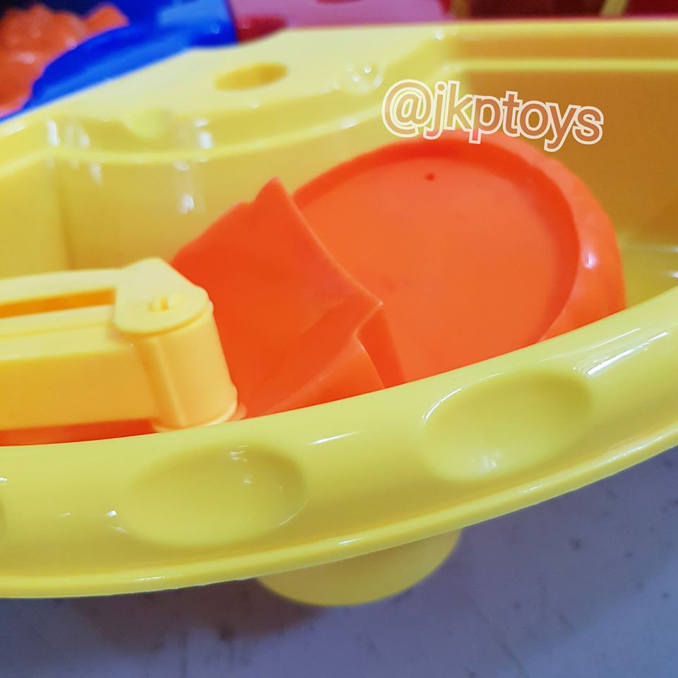 โต๊ะเล่นทรายสดใส ทรงกลม รูปต้นมะพร้าว