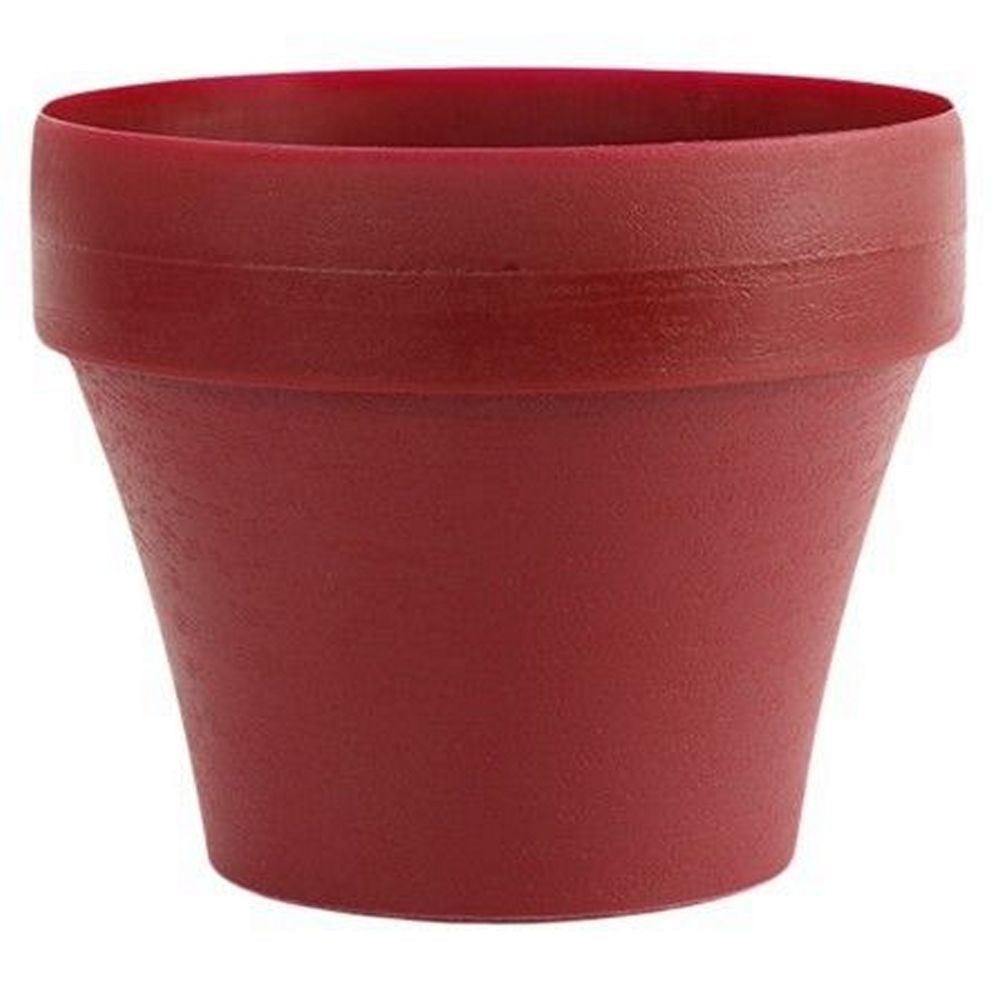 กระถางพลาสติก BABA ไซส์ S 16 ซม. สีแดง PLASTIC PLANT POT BABA BI S 16CM RED