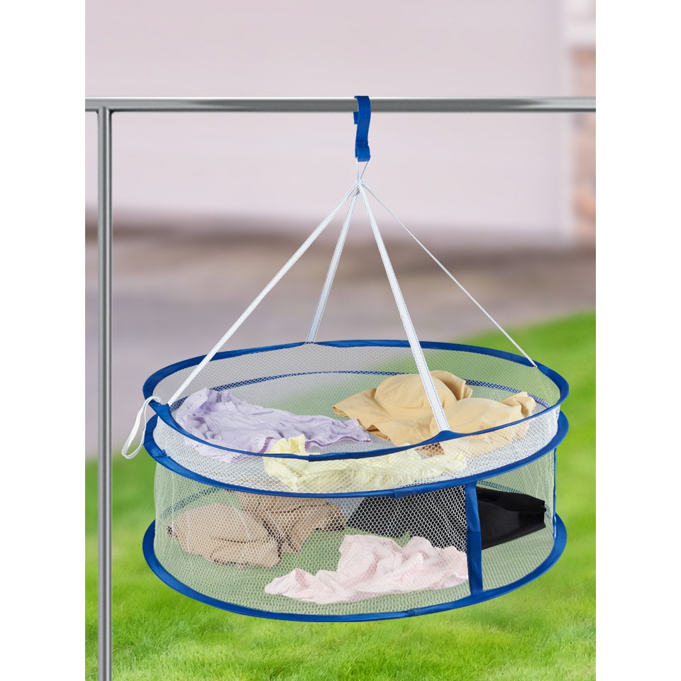 !!สินค้าขายดี!! ราวตากผ้าทรงกลมพับได้ ที่แขวนผ้า ที่ตากผ้าเอนกประสงค์ Clothes Basket