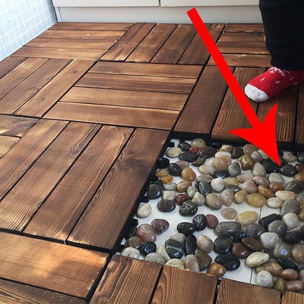 🌱NEW🌱แผ่นไม้ตกแต่งสวน แผ่นปูพื้น YF-1445