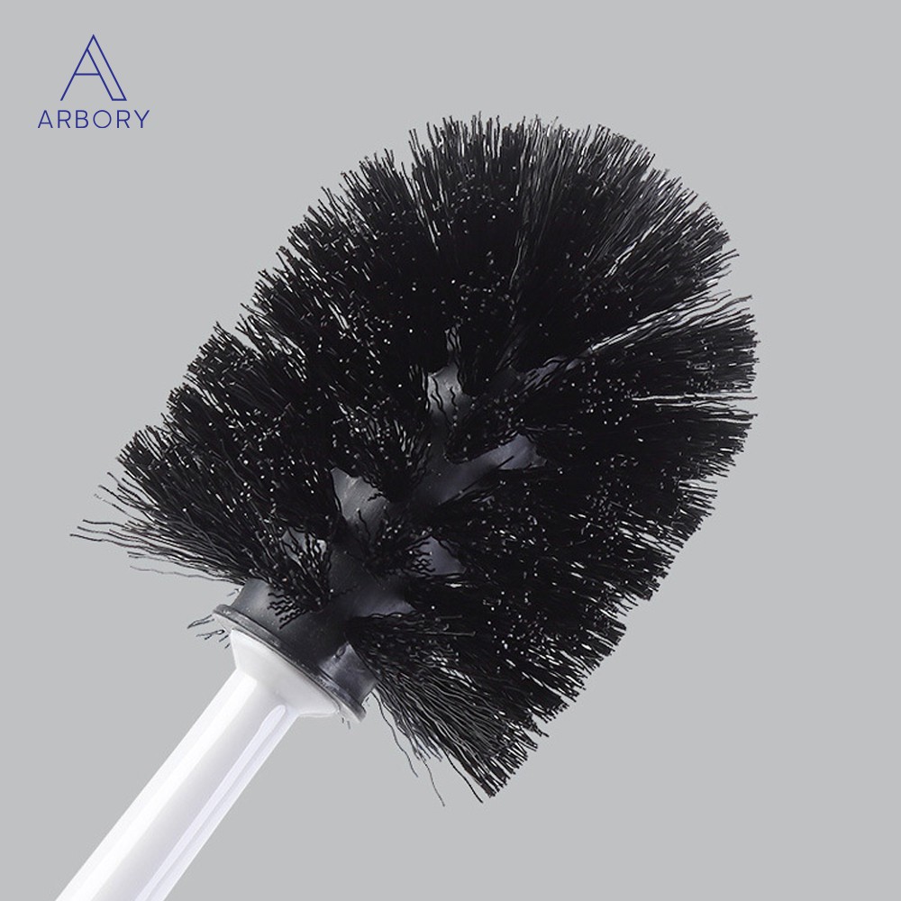 แปรงขัดห้องน้ำ แปรงล้างสุขภัณฑ์ แบบหัวกลม ที่ขัดห้องน้ำ ไม้ขัดส้วม ฐานเก็บระบายน้ำ แปรงโถส้วม แปรงล้างโถ