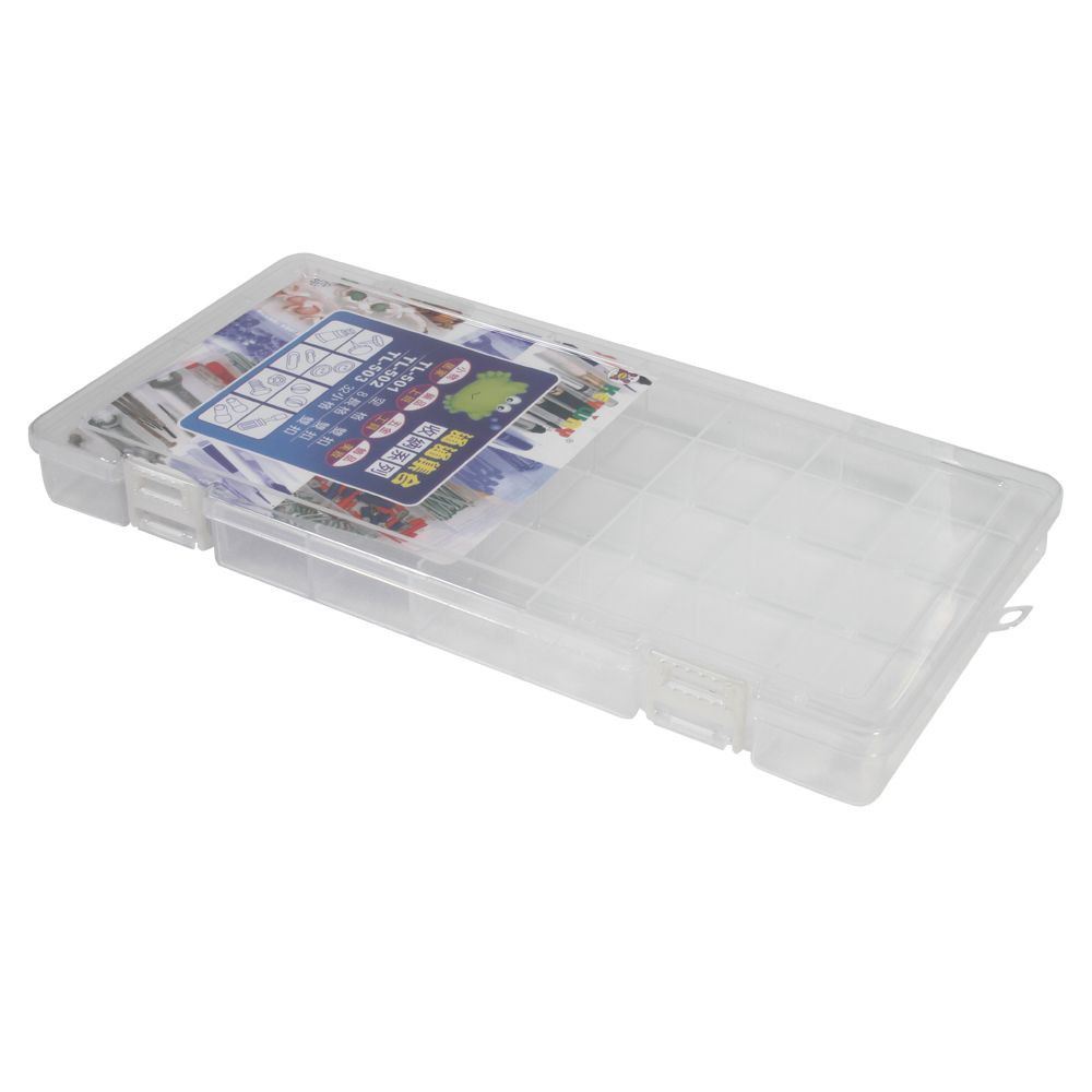 กล่องแบ่ง 32 ช่อง15.5x30x3 ซม. TL503 สีขาว