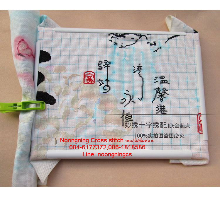 สุนัขจิ้งจอก ชุดปักครอสติช พิมพ์ลาย ครอสติสจีน งานฝีมือ DIY