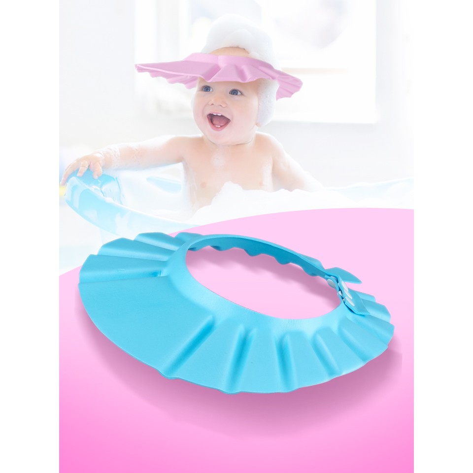 !!สินค้าขายดี!! หมวกอาบน้ำ แบบนุ่ม สำหรับเด็ก Baby Bathing Protection Cap