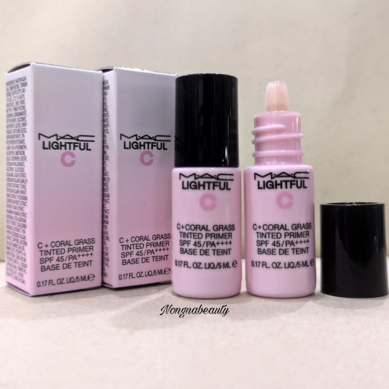 MAC Lightful C + Coral Grass Tinted Primer Spf45/Pa++++ (ขนาดทดลอง)