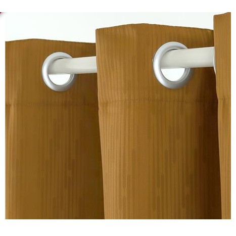 ผ้าม่าน EYELET CHILD FREEDOM STYLE RANDAH UV 145X220 ซม. สีทอง ผ้าม่านประตู CURTAIN ผ้าม่านและมู่ลี่