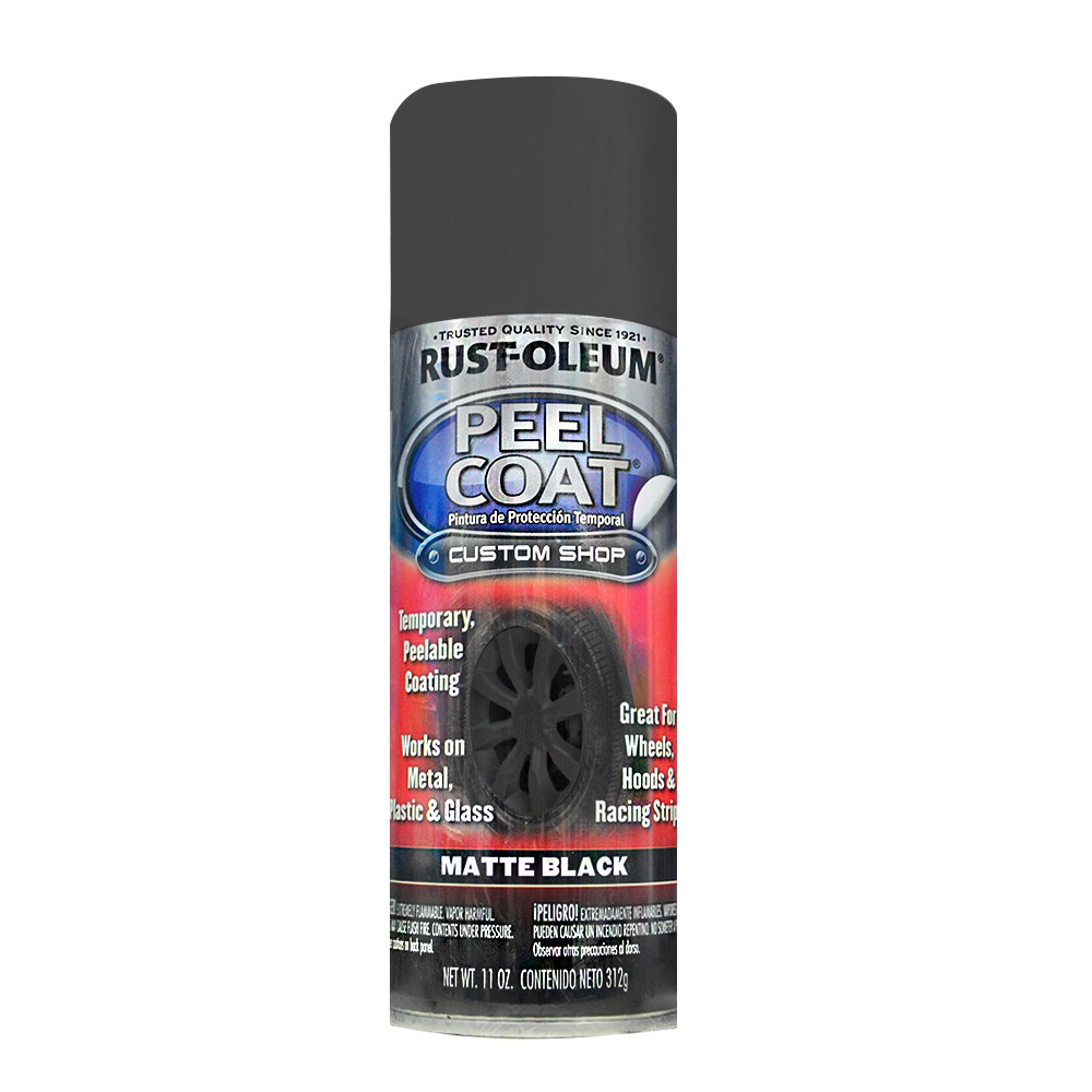 สีพ่น อุปกรณ์ก่อสร้าง สีกระป๋อง สีสเปรย์ PEEL COAT BLACK#276779 11Oz สีดำ