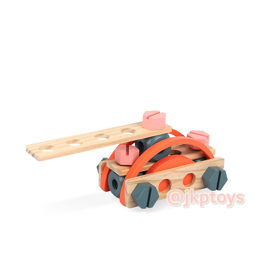 ⭐🚧🌞ของเล่นไม้บทบาทสมมติ โต๊ะเครื่องมือช่างพร้อมอุปกรณ์ ขนาดใหญ่