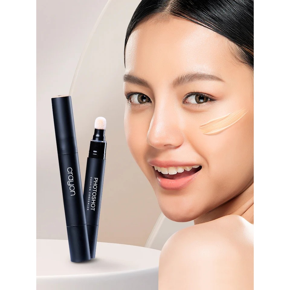 !!สินค้าขายดี!! รองพื้นคูชั่นปกปิดเฉพาะจุด พร้อมโทนสีธรรมชาติ 5 เฉดสี CRAYON PHOTOSHOT Cushion Concealer