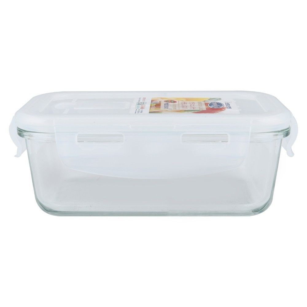 กล่องอาหารผืนผ้า MICRON SUPER LOCK 6088 0.3 ลิตร FOOD CONTAINER MICRON SUPER LOCK 6088 0.3L