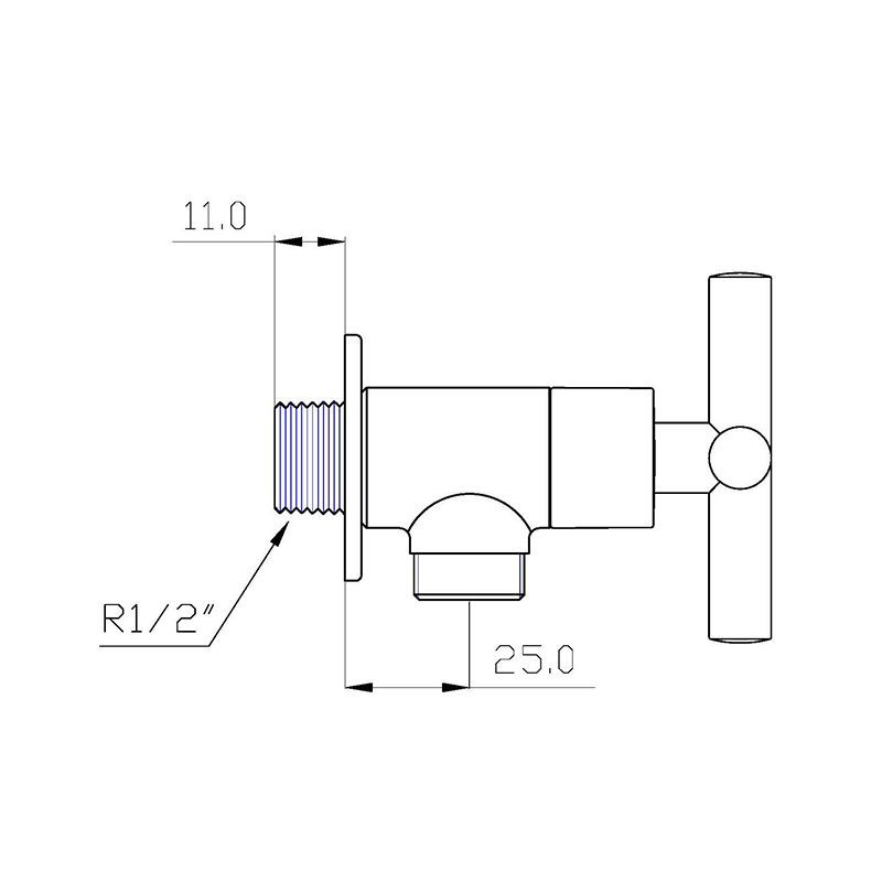 HANG วาล์วฝักบัว รุ่น WF-139 สีโครม ทนทาน น้ำไม่รั่วซึมง่าย ดีไซน์สวยโดดเด่น