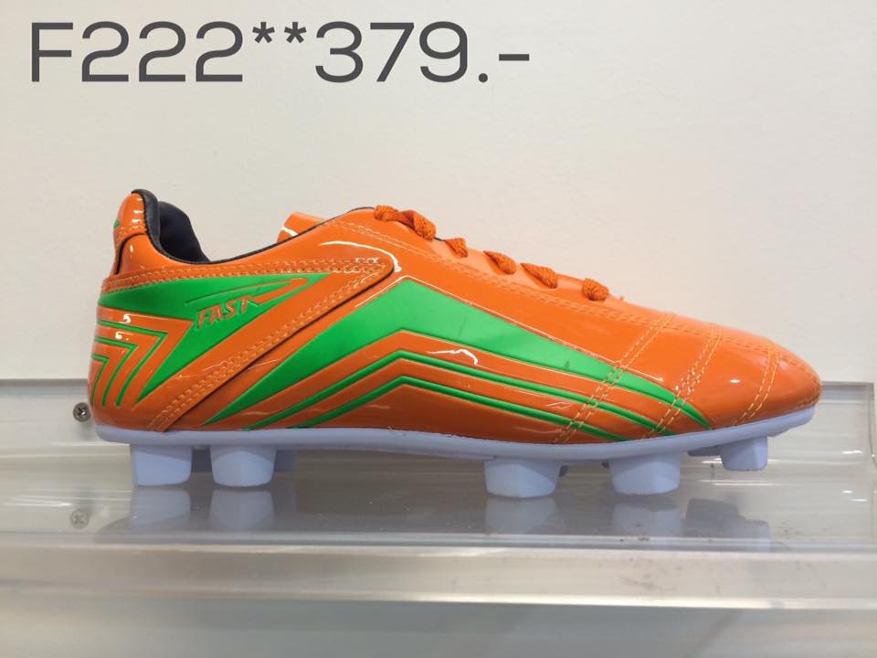 FAST สตั้ดฟุตบอลเด็ก รหัส F222 สีส้ม เบอร์ 31-36