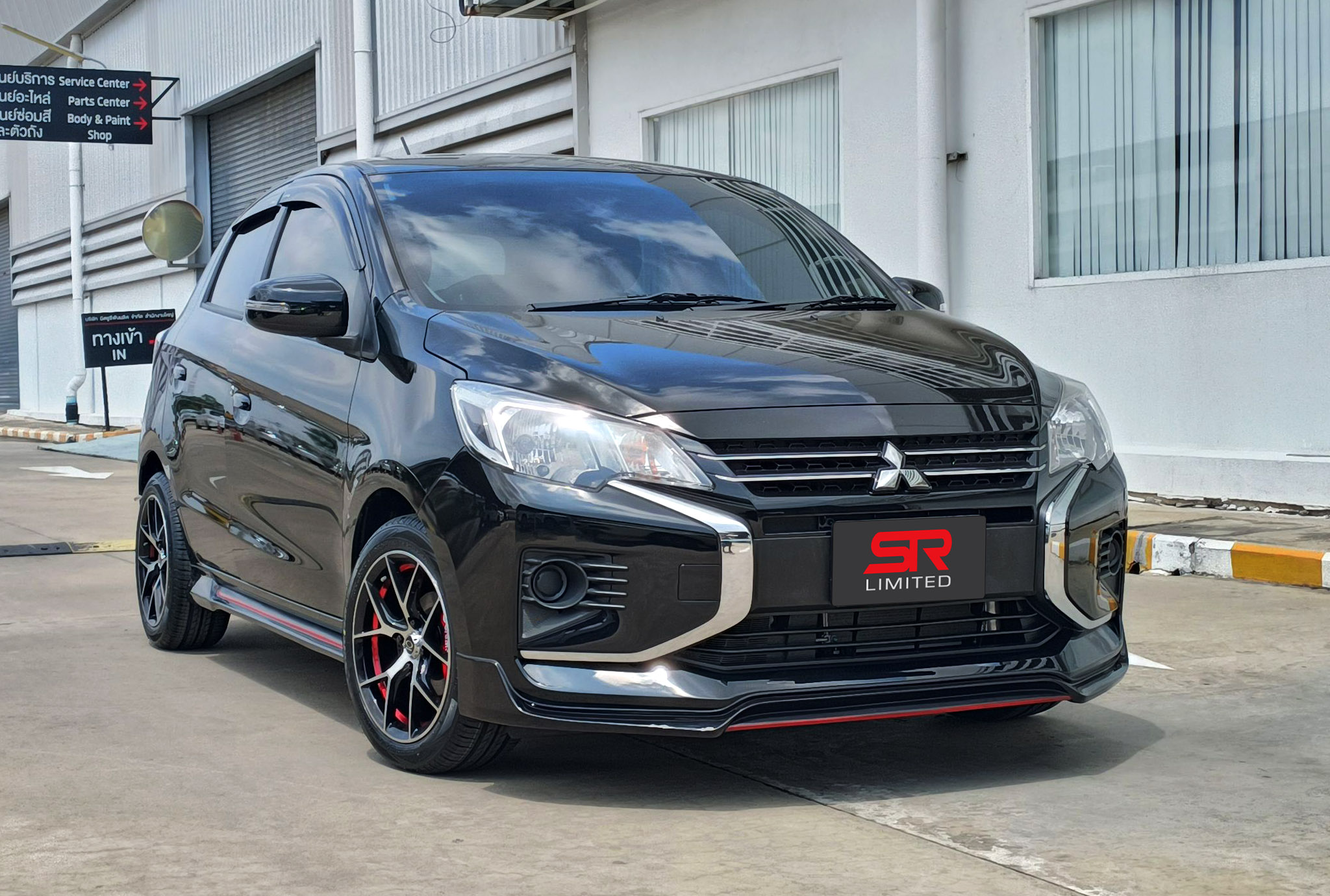 ชุดแต่งรถ สเกิร์ต-สปอยเลอร์ New Mitsubishi Mirage 2020 ทรง SR-Limited By OSR
