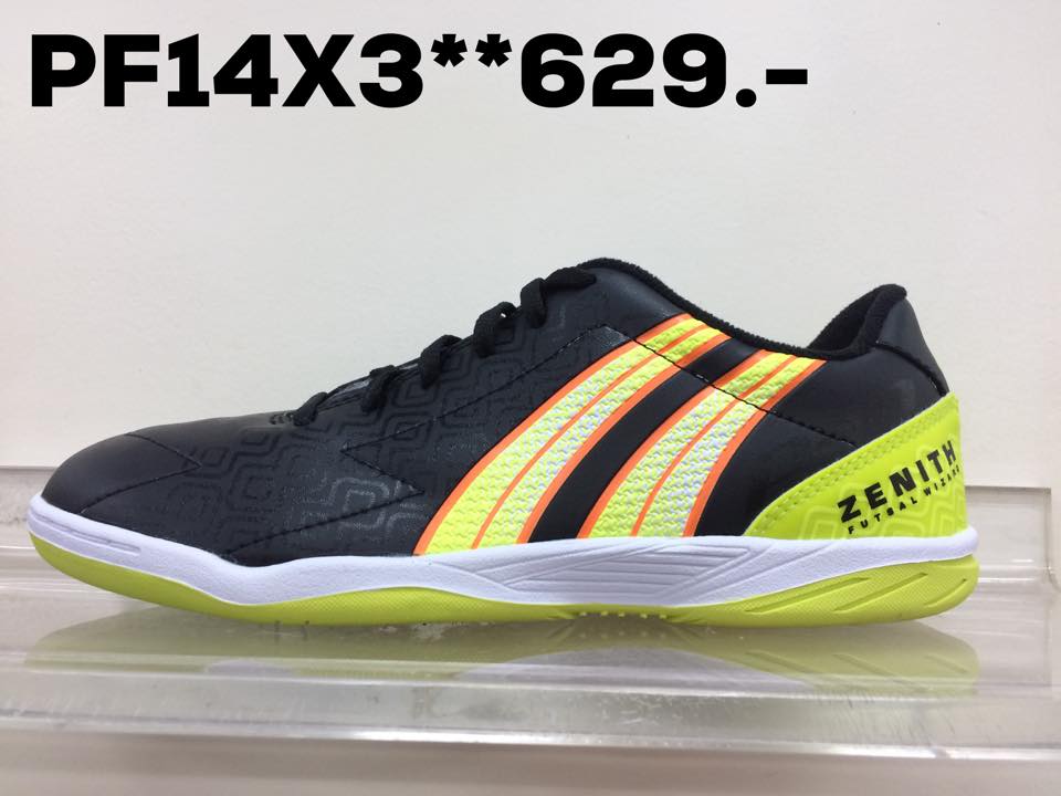 PAN รองเท้าฟุตซอล รหัส PF14X3 สีดำเหลือง เบอร์ 39-44