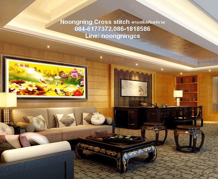 ปลาคราฟ ชุดปักครอสติช พิมพ์ลาย ครอสติสจีน งานฝีมือ DIY
