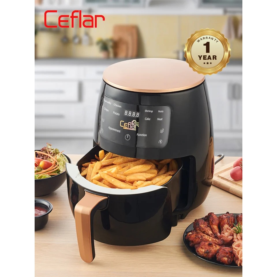 !!สินค้าขายดี!! CEFLAR หม้ออบลมร้อน 4.5 ลิตร CEFLAR Digital Air fryer 4.5 L