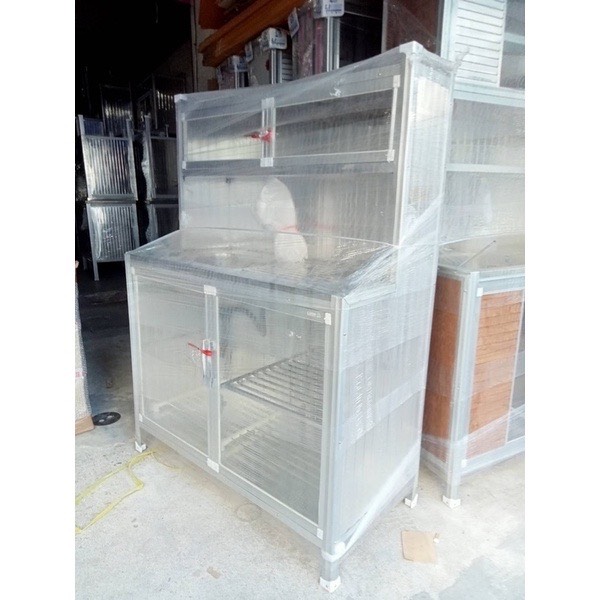 ตู้อ่างล้างจานต่อบน มีที่เก็บจานพร้อมฝาปิด ขนาด 1 เมตร