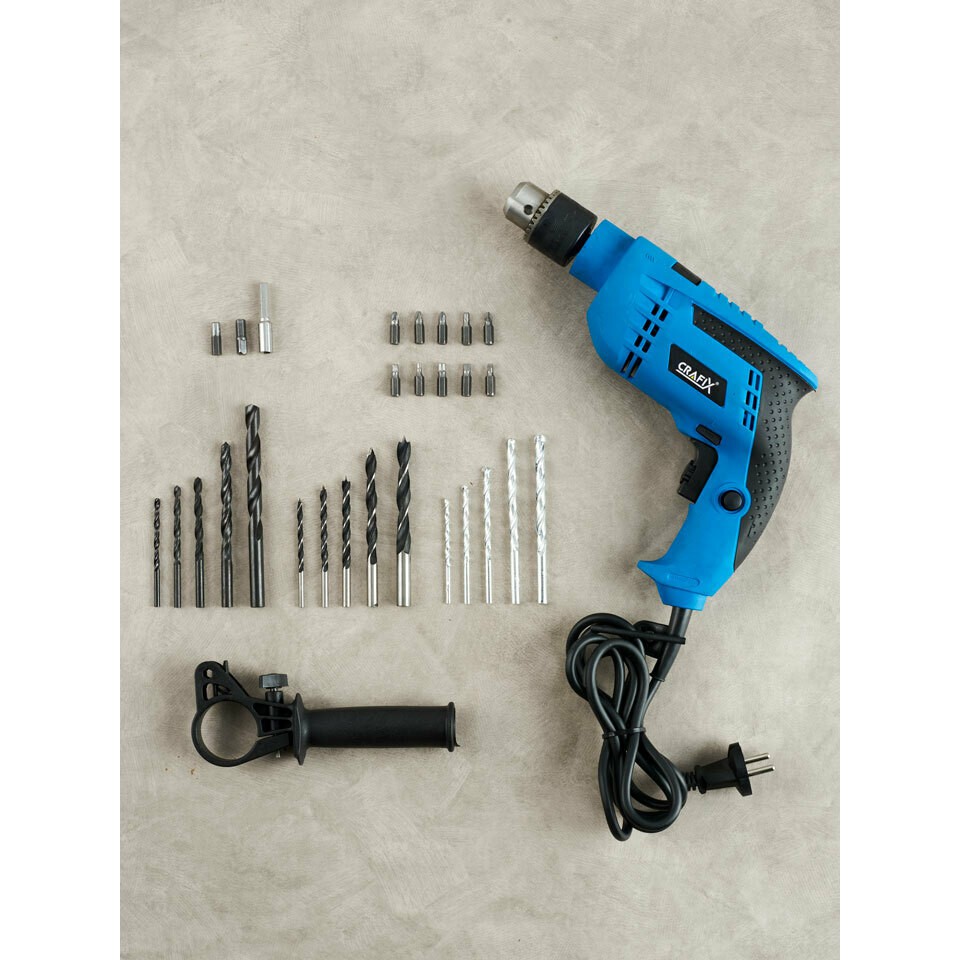 !!สินค้าขายดี!! CRAFIX สว่านไร้สาย ปรับสปีดได้ Maintenance Tools and Electric Drill Set