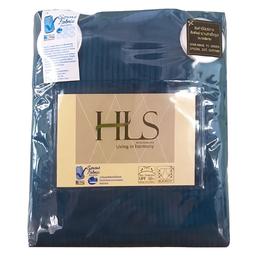 ผ้าม่าน EYELET CHILD FREEDOM STYLE RANDAH UV 145X220 ซม. สีน้ำเงิน ผ้าม่านประตู CURTAIN ผ้าม่านและมู่ลี่