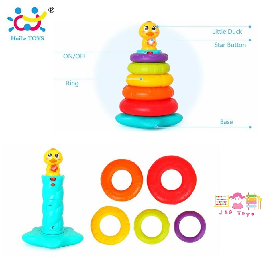 Huile Toys Stacking Rainbow Duck ห่วงเรียงซ้อนลูกเป็ดน้อย