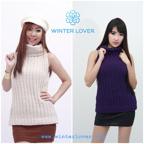 เสื้อไหมพรมแขนกุดกันหนาวพร้อมส่ง