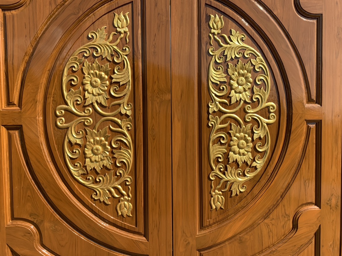 ประตูไม้สักบานคู่ GBB - 111 (คลิกรายละเอียดที่รูป)