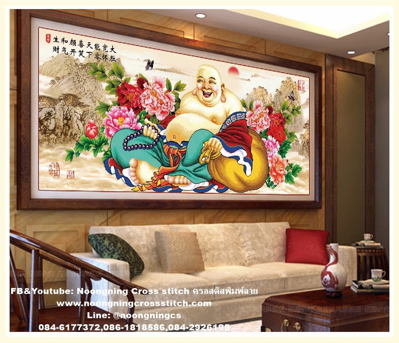 พระสังกัจจายณ์ มั่งมีศรีสุข ครอสติสคริสตัล Diamond painting โมเสก ภาพติดเพชร งานฝีมือทำที่บ้าน DIY