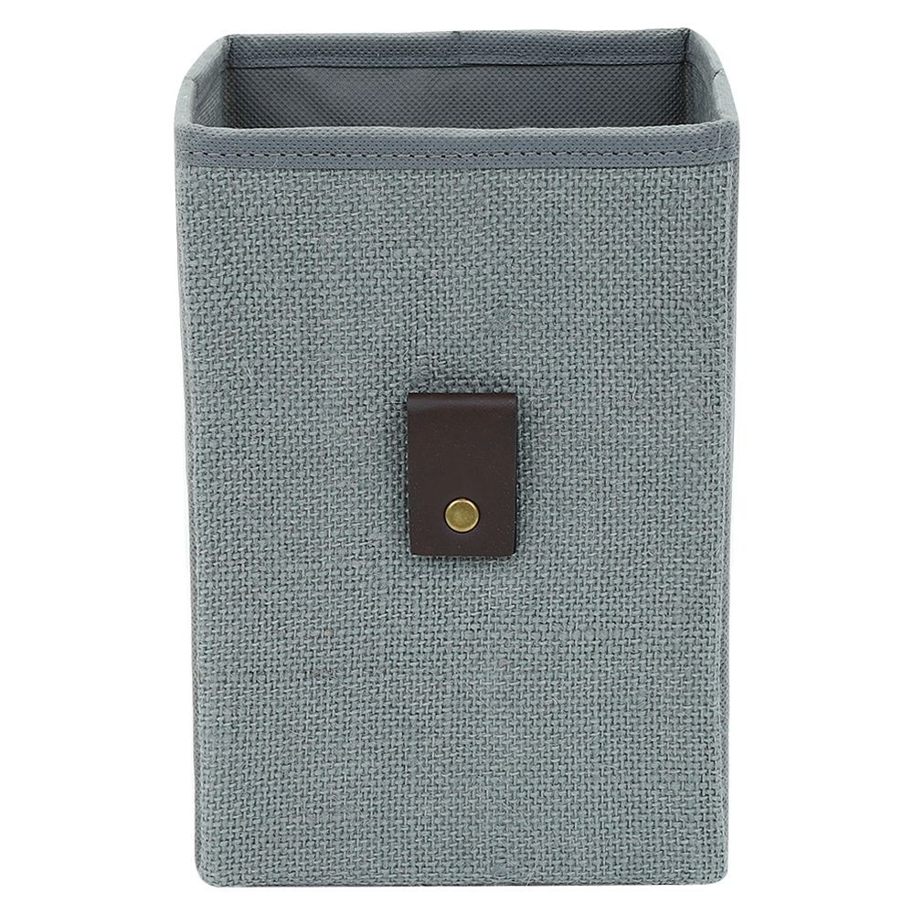 กล่องผ้าเหลี่ยม KAN LEATHER 12.5x14.5x20 ซม. สีเทา