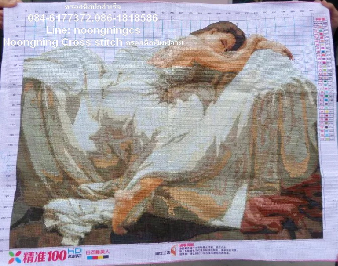 เจ้าหญิงนิทรา ครอสติสปักสำเร็จขนาด 75 * 60 ซม.ครอสติสจีน งานฝีมือ DIY