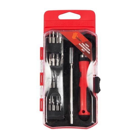 HANDI ชุดไขควง (ดอก 18 ชิ้น) รุ่น 1479 (Philips, Slotted, Hex, Torx) สีแดง - ดำ สำหรับงานช่าง