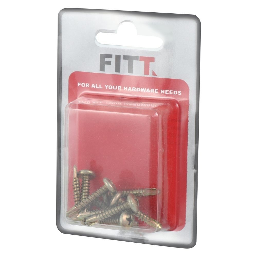 สกรูปลายสว่าน TP 10X1 นิ้ว FITT 10 ตัวอุปกรณ์ยึดติดสกรู, น๊อตและแหวน