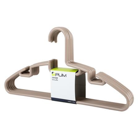 ไม้แขวนเสื้อ H-056BR น้ำตาล PLIM (1x6) ใช้งานได้อเนกประสงค์ตอบรับทุกความต้องการของการดูแลเสื้อผ้า