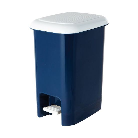 KASSA HOME Pedal Bin (15 L.) No.2145 Size 24 x 33 x 41 CM. Blue ผลิตจากพลาสติก PP เนื้อหนา คุณภาพดี