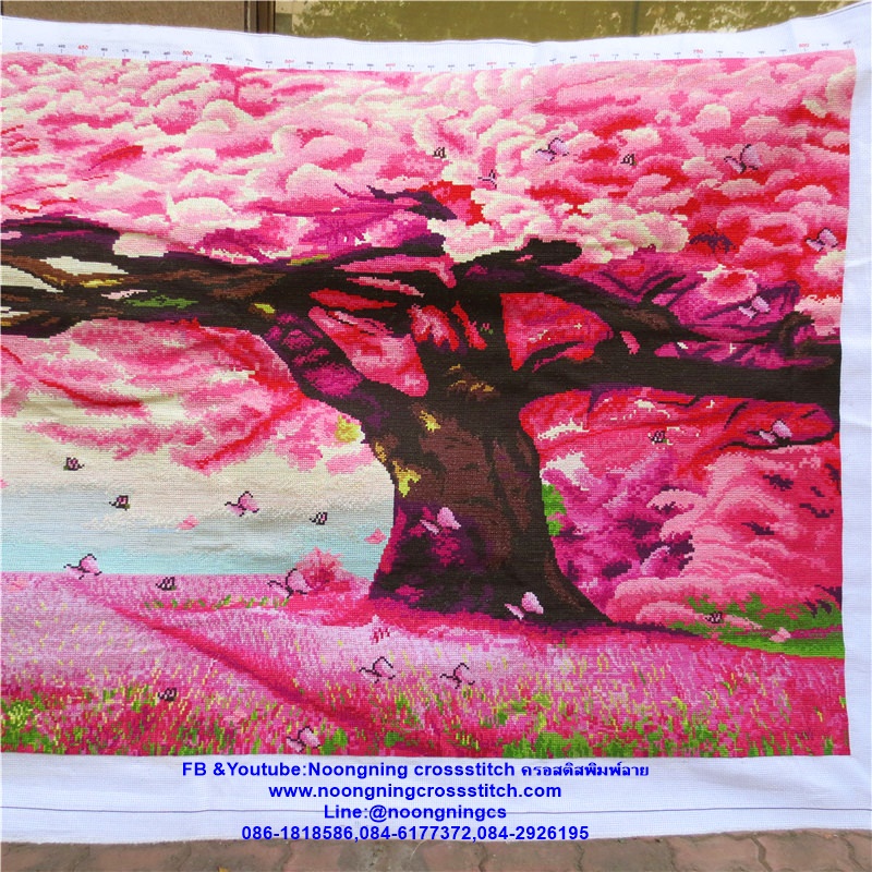 เงินทองไหลมา ชุดปักครอสติส พิมพ์ลาย ครอสติสจีน งานฝีมือทำที่บ้าน DIY