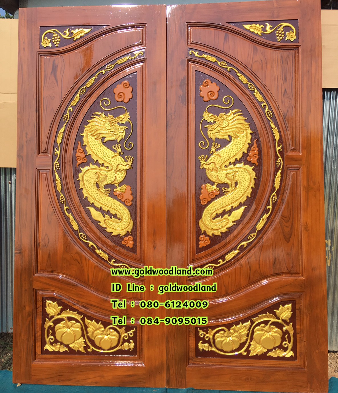 ประตูบ้าน บานคู่ GBB - 121 (คลิกรายละเอียดที่รูป)