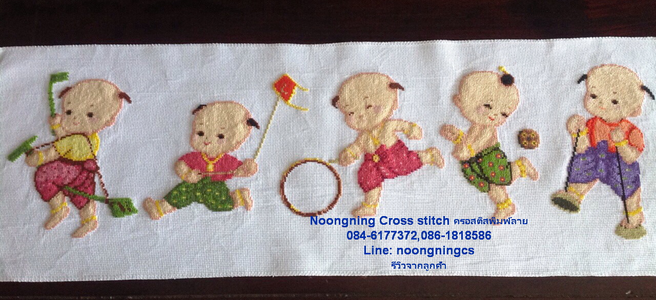 ไวโอลีน ชุดปักครอสติช พิมพ์ลาย ครอสติสจีน งานฝีมือ DIY