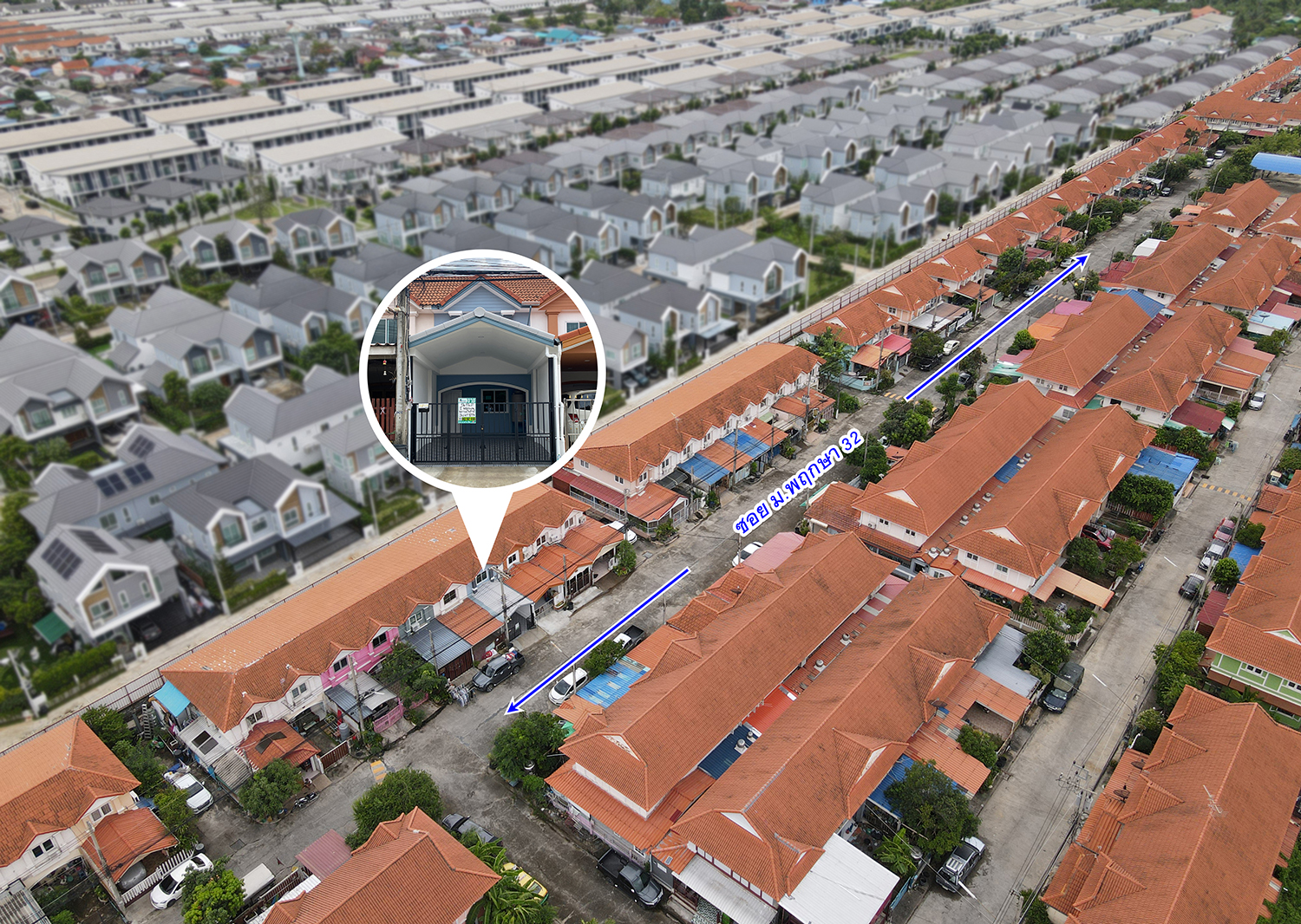 72246-ขายทาวน์เฮ้าส์ บ้านพฤกษา 32 ลำลูกกา คลองหก ปทุมธานี