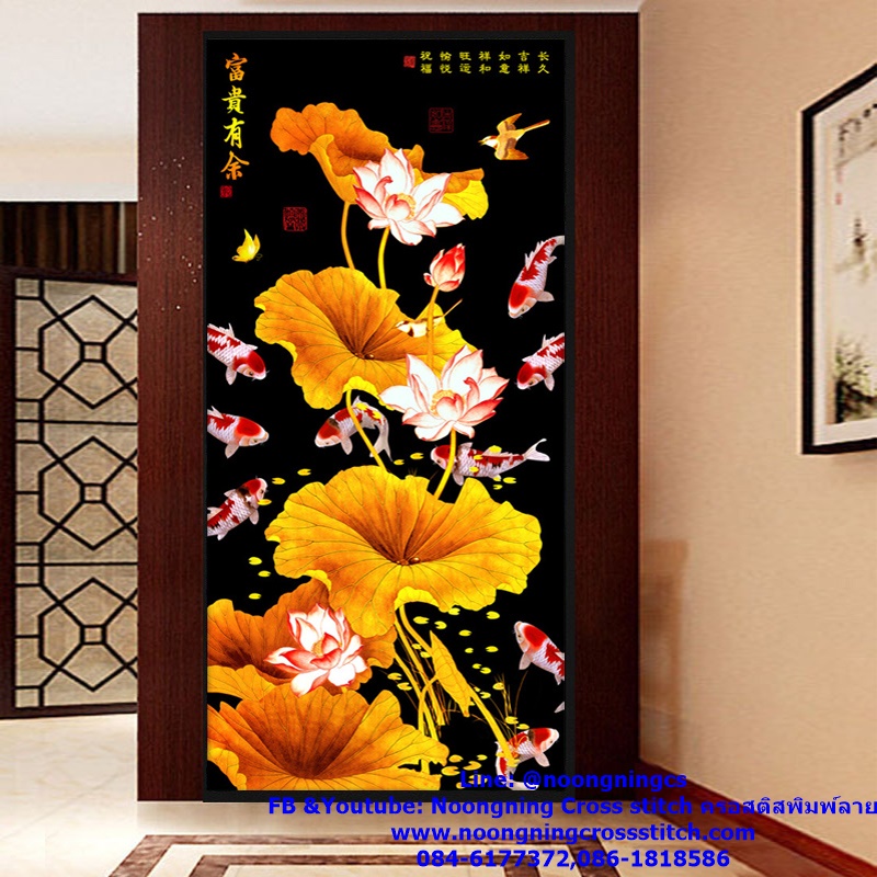 เจ้าแม่กวนอิม ครอสติสคริสตัล Diamond painting โมเสก ภาพติดเพชร งานฝีมือทำที่บ้าน DIY