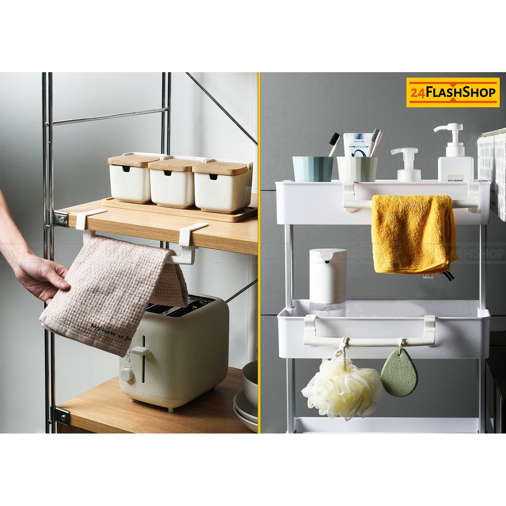 ที่แขวนผ้า ราวแขวนผ้า ในห้องครัว ห้องน้ำ แขวนผ้าเช็ดมือ หนีบแขวนหน้าบาน เค้าเตอร์ในห้องครัว