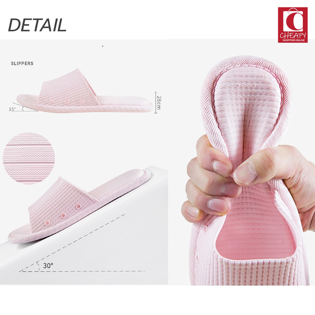 รองเท้าแตะ EVA กันลื่น ยางนิ่ม รองเท้าผู้หญิง เหมาะกับใส่ในบ้านและห้องน้ำ