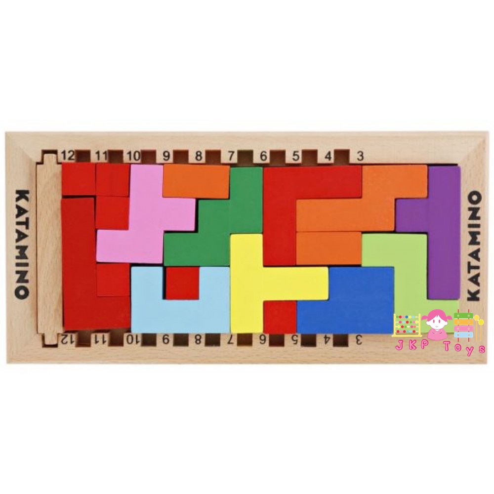 ของเล่นไม้เสริมพัฒนาการ เกมส์ Tertis Blocks