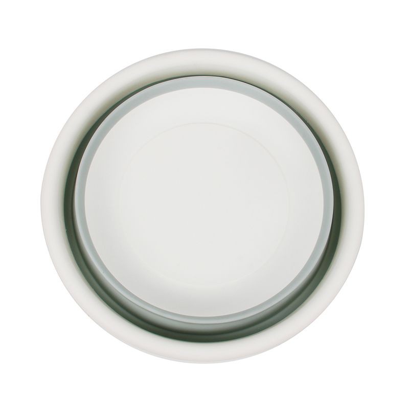 KASSA HOME กะละมังกลมพับได้ รุ่น TG54877 ขนาด 37.5 x 37.5 x 5 ซม. สีเทา ผลิตจากพลาสติกคุณภาพดี แข็งแรงทนทาน ใช้งานได้นาน