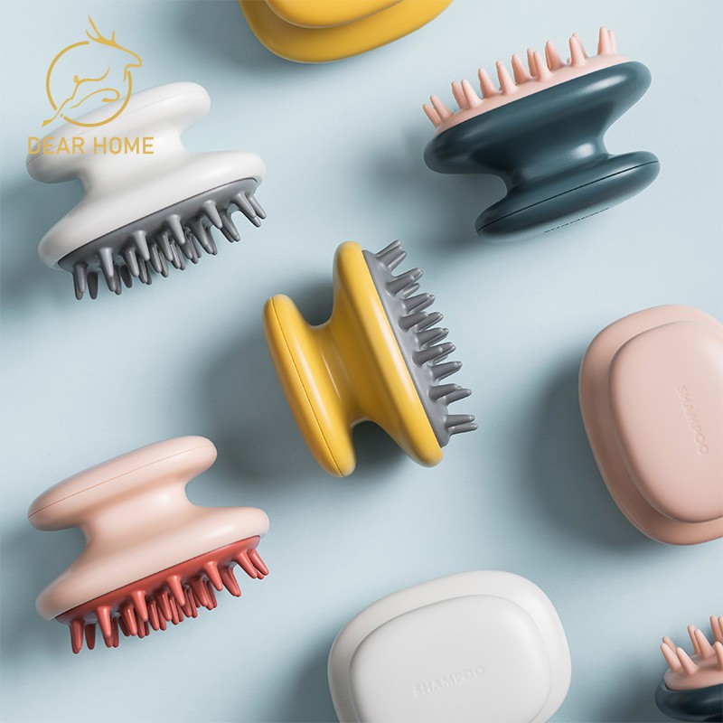 Dear Home แปรงหวีนวดหัว หวีผมหนังศีรษะ แปรง หวี แปรงนวดหนังศีรษะ หวีผม แชมพู แปรง ห้องน้ำ เครื่องมือ ที่นวดศีรษะ